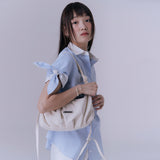 ノットストライプハーフスリーブシャツ (BLUE STRIPE)