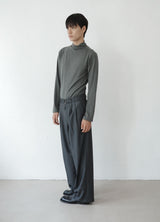 drape mock neck tee