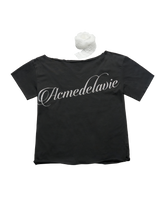 26SS ウーマンアンバランスショートスリーブTシャツ