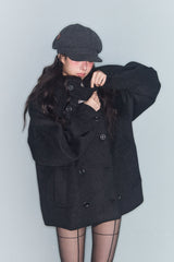 SIDE BUTTON HAT GREY