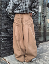 ブリットプリーツピンタックバルーンパンツ