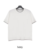 Rian Color Matching Layered Short Sleeve Tee