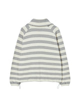 STRIPE COLLAR JACKET GREY