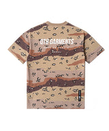 OC シンプルロゴチョコレートチップカモTシャツ (ベージュ)