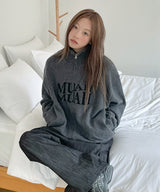 [1WAY ZIPPER] LAMBSWOOL JACQUARD KNIT ZIPUP
