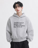 (UNISEX) Museum Bonded Hood Zip-Up