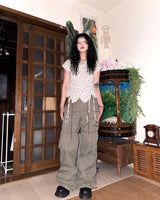 (3color) Utility Work Cargo Pants