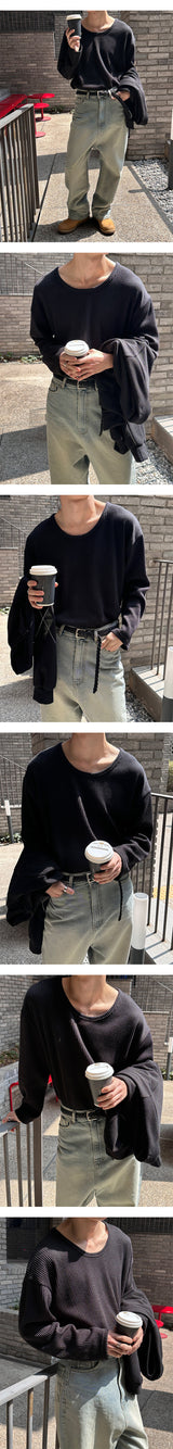 [4SEASON] Golgi u neck knit sleeves(4color)