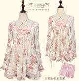 Rose Island-After the Rain Flower Room Bright Silk Chiffon Slim Big Skirt Doll Dress Bud Skirt Top Dress Two Ways to Wear