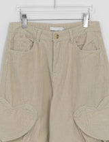 Comta Heart Cargo Corduroy Pants