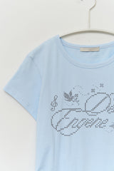 (W) Pixel Printed Top