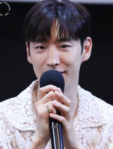[Worn by Actor Lee Je-hoon, The Boyz Ju-yeon] スパークルワイド925シルバー+14Kゴールドメッキ調整可能サイズリングR054-04G