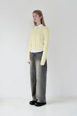 KIRSH PLAIN SOFT TOUCH CARDIGAN - IVORY 