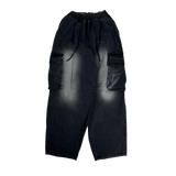 marine washed denim balloon pt