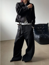 High neck short coat(2color)