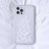 [MADE] Pixel bloom creamy jelly case (Lily of the valley)