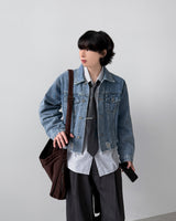 Frayed Crop Denim Jacket