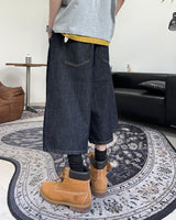 Beto Non-Faded Raw Bermuda Pants