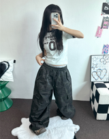 ミリタリーカーゴコットンオーバーワイドバルーンロングパンツ 🤎🩶💚3カラー