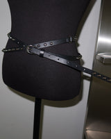 a two-line cross stud belt