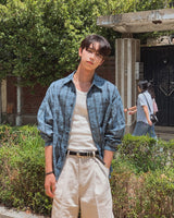 Pogny Crinkle Check Shirt