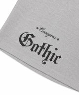 Gothic lettering Bermuda sweatpants - Gray