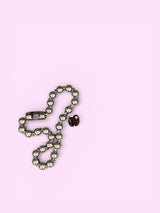 "N"DARK PEACH CRUSH(custom necklace)カスタムネックレス*金属アレルギー対応
