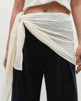 Layered Wrap Tie _ IVORY