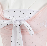 Yuna Dot Scarf Ruched T-shirt