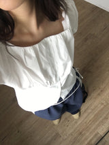 Julie Puff Blouse  (2color)