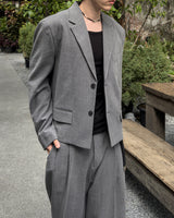 LUMI Oversized Crop Blazer