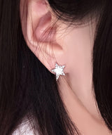 White Star Cubic Earrings