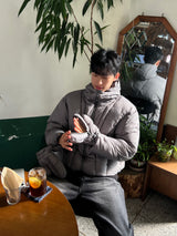Bleach Curved Denim Pants (Black / S·M·L)