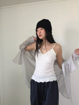 Odd see-through overfit shirt (3color)