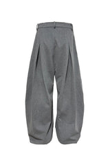 Reversible Pleated Drop Crotch Pants