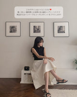 【MADE】Half neck sleeveless