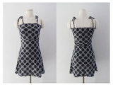 TEDDY CHECK MINI DRESS