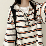 コグカラーダンガラカラー長袖Tシャツ