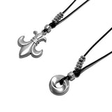 [SET] fleur & circle string necklace