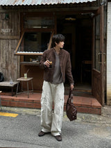 LMN Mille Curved Cargo Wide Pants (5 colors)