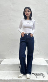 DARK BLUE CLASSIC DENIM PANTS code 18316