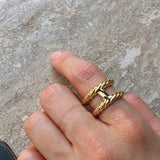 編み込みリング (Gold)
