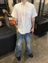 No.1790 vtg washing flare denim PT