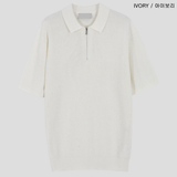 Jake Silket Hachi Half Zip-up Short Sleeve Knit