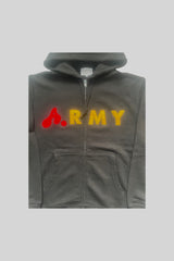 "A"RMY ジップアップフーディー