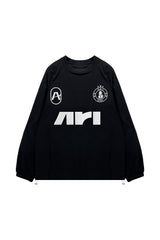 ARI ロングスリーブ ジャージー Tシャツ / ブラック