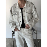 [Unisex] ダーティーホワイトワイドフレアパンツ