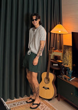 Iz Linen Collar Short-Sleeve Knit 6COLOR