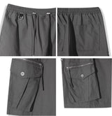Lafes Zipper Cargo Bermuda Pants