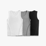 LMN Blur Detail Muscle Fit Ribbed Sleeveless (3 colors)